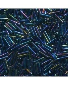 Miyuki Bugles 6mm 0455 Black Rainbow