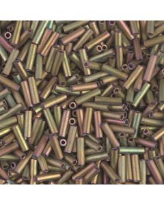 Miyuki Bugles 6mm 2035 Matte Opaque Luster Bronze AB