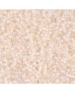 Miyuki Delica 11/0 DB0052 Pale Peach Lined Crystal