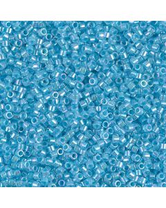 Miyuki Delica 11/0 DB0057 Aqua Lined Crystal AB
