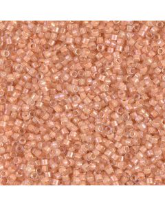 Miyuki Delica 11/0 DB0067 Light Peach Lined Crystal