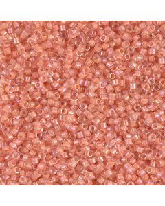 Miyuki Delica 11/0 DB0068 Peach Lined Crystal