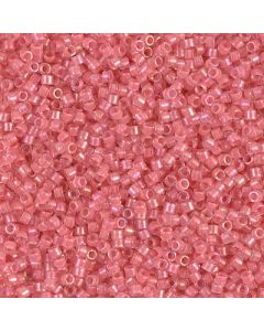 Miyuki Delica 11/0 DB0070 Coral Lined Crystal Luster