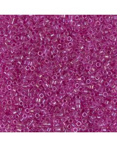 Miyuki Delica 11/0 DB0074 Fuchsia Lined Crystal AB