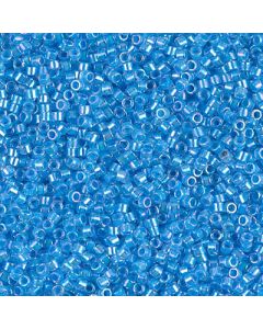 Miyuki Delica 11/0 DB0076 Light Blue Lined Crystal AB