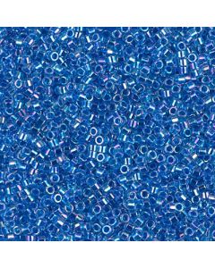 Miyuki Delica 11/0 DB0077 Blue Lined Crystal AB