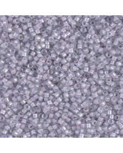 Miyuki Delica 11/0 DB0080 Pale Violet Lined Crystal Luster