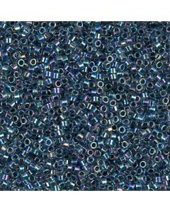 Miyuki Delica 11/0 DB0085 Blue Lined Crystal AB