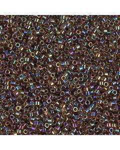 Miyuki Delica 11/0 DB0087 Root Beer Lined Light Topaz
