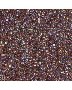 Miyuki Delica 11/0 DB0091 Cranberry Lined Light Topaz