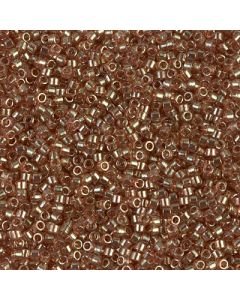 Miyuki Delica 11/0 DB0102 Peach Topaz Gold Luster