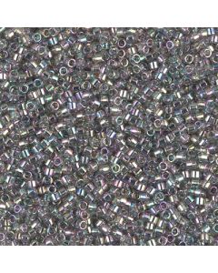 Miyuki Delica 11/0 DB0107 Transparent Gray Rainbow Gold Luster