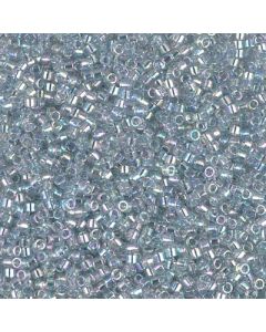 Miyuki Delica 11/0 DB0110 Transparent Light Marine Blue Gold Luster
