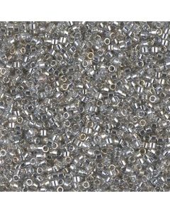 Miyuki Delica 11/0 DB0114 Transparent Silver Gray Gold Luster