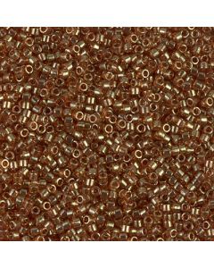 Miyuki Delica 11/0 DB0121 Apricot Topaz Gold Luster