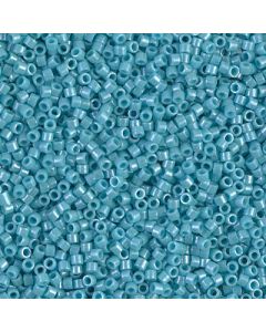 Miyuki Delica 11/0 DB0217 Opaque Turquoise Freen Luster