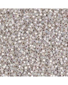 Miyuki Delica 11/0 DB0223 Silver Lined Opal AB