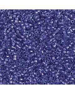 Miyuki Delica 11/0 DB0284 Sparkling Purple Lined Aqua Luster