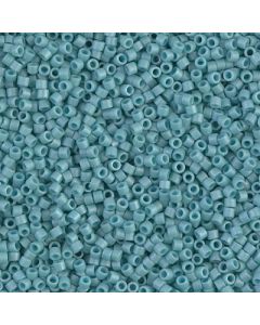 Miyuki Delica 11/0 DB0375 Matte Opaque Turquoise Blue Luster