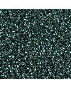 Miyuki Delica 11/0 DB0458 Dyed Nickel Plated Dark Teal Green