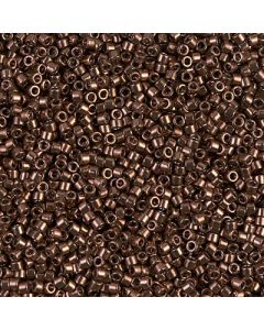 Miyuki Delica 11/0 DB0460 Dyed Nickel Plated Cinnamon Brown