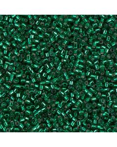 Miyuki Delica 11/0 DB0605 Dyed Silver Lined Emerald