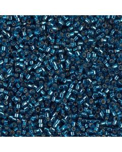 Miyuki Delica 11/0 DB0608 Dyed Silver Lined Blue Zircon