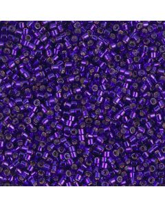 Miyuki Delica 11/0 DB0610 Dyed Silver Lined Dark Violet