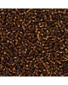 Miyuki Delica 11/0 DB0612 Dyed Silver Lined Dark Topaz
