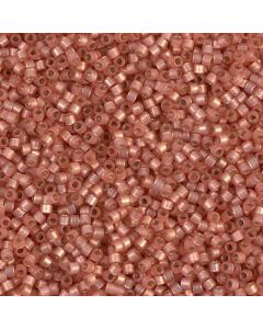 Miyuki Delica 11/0 DB0622 Dyed Peach Silver Lined  Alabaster 