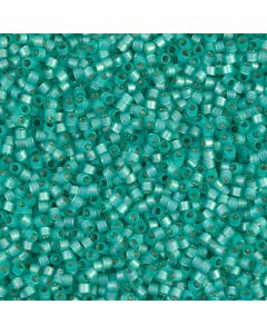 Miyuki Delica 11/0 DB0627 Dyed Aqua Green Silver Lined Alabaster 