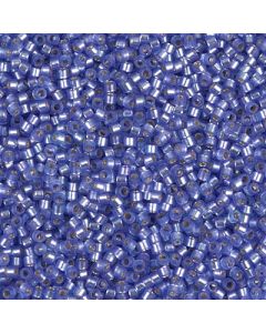 Miyuki Delica 11/0 DB0694 Dyed Semi-Frosted Silver Lined Purple