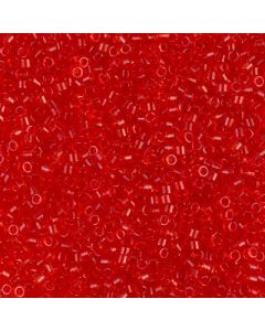 Miyuki Delica 11/0 DB0704 Transparent Red Orange