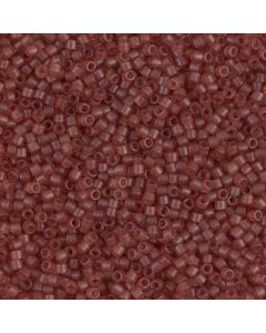 Miyuki Delica 11/0 DB0773 Dyed Semi-Frosted Transparent Berry