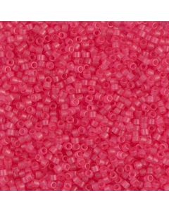 Miyuki Delica 11/0 DB0780 Dyed Semi-Frosted Transparent Bubble Gum Pink