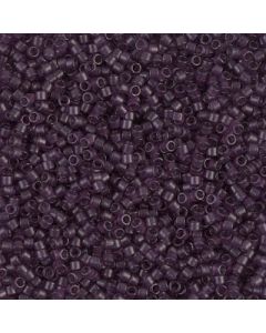 Miyuki Delica 11/0 DB0782 Dyed Semi-Frosted Transparent Plum