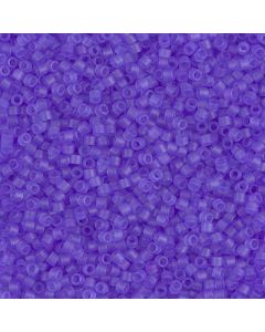 Miyuki Delica 11/0 DB0783 Dyed Semi-Frosted Transparent Purple
