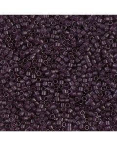 Miyuki Delica 11/0 DB0784 Dyed Semi-Frosted Transparent Dark Smoky Amethyst