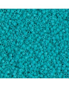 Miyuki Delica 11/0 DB0793 Dyed Semi-Frosted Opaque Turquoise Green