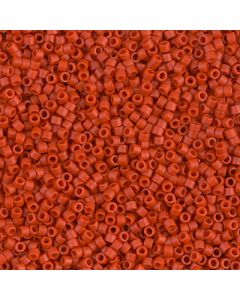 Miyuki Delica 11/0 DB0795 Dyed Semi-Frosted Opaque Cinnabar