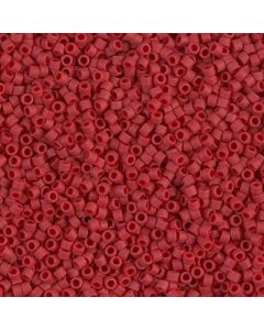 Miyuki Delica 11/0 DB0796 Dyed Semi-Frosted Opaque Red