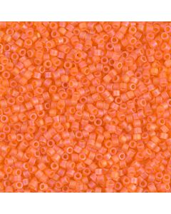 Miyuki Delica 11/0 DB0855 Matte Transparent Orange AB