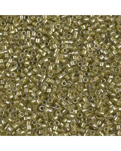 Miyuki Delica 11/0 DB0908 Sparkling Beige Lined Chartreuse