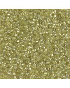 Miyuki Delica 11/0 DB0910 Sparkling Yellow Green Lined Crystal