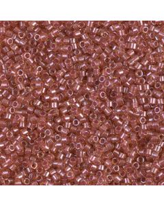 Miyuki Delica 11/0 DB0913 Sparkling Salmon Lined Topaz