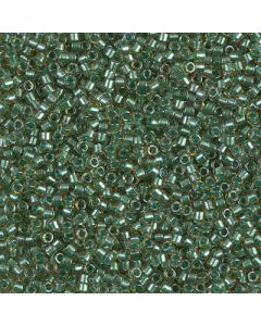 Miyuki Delica 11/0 DB0917 Sparkling Turquoise Green Lined Topaz