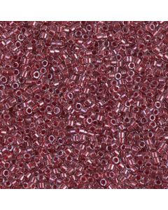 Miyuki Delica 11/0 DB0924 Sparkling Cranberry Lined Crystal