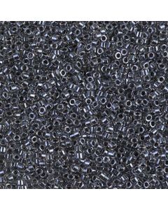 Miyuki Delica 11/0 DB0925 Sparkling Charcoal Lined Crystal