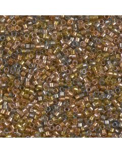 Miyuki Delica 11/0 DB0981 Sparkling Lined Sand Dune Mix