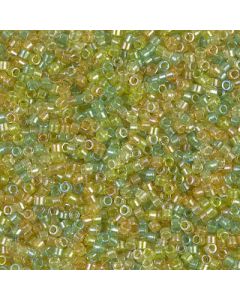Miyuki Delica 11/0 DB0983 Sparkling Lined Lemon Lime Mix